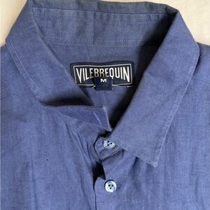 Vilebrequin Men's Casual Indigo Button Down Shirt